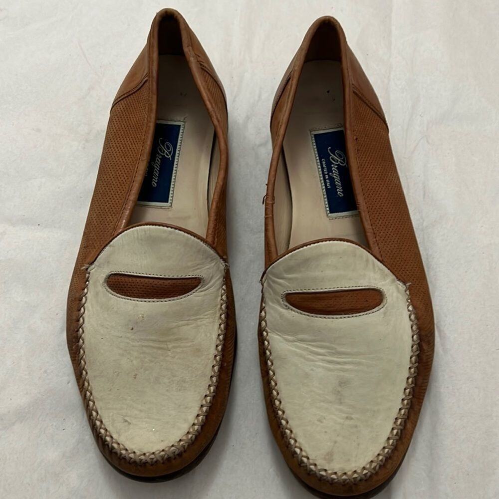 BRAGANO LEATHER ITALIAN MADE LOAFERS SIZE 9‎ 1/2